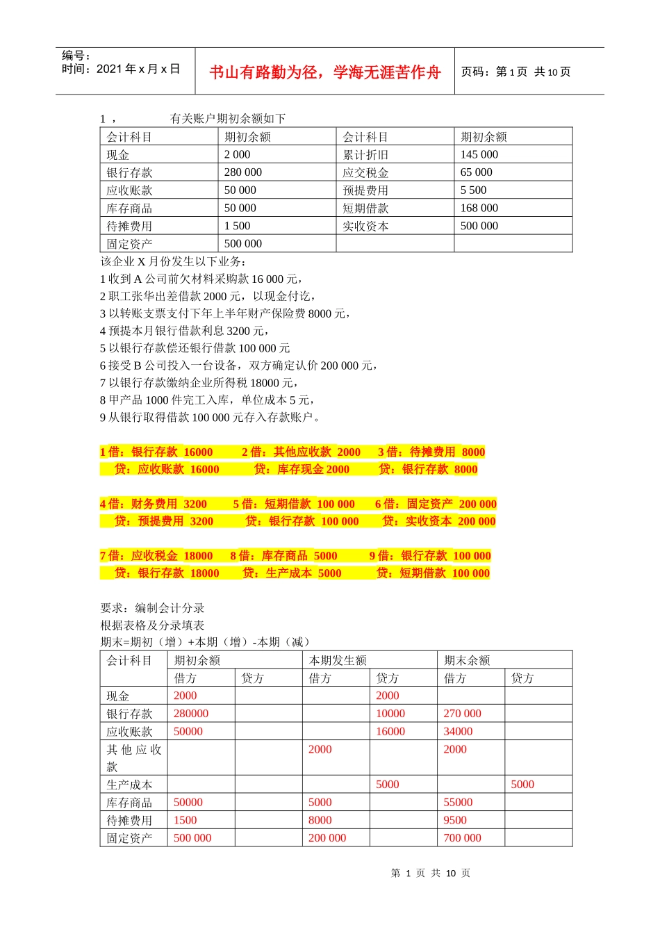 会计基础无纸化考试前必备_第1页