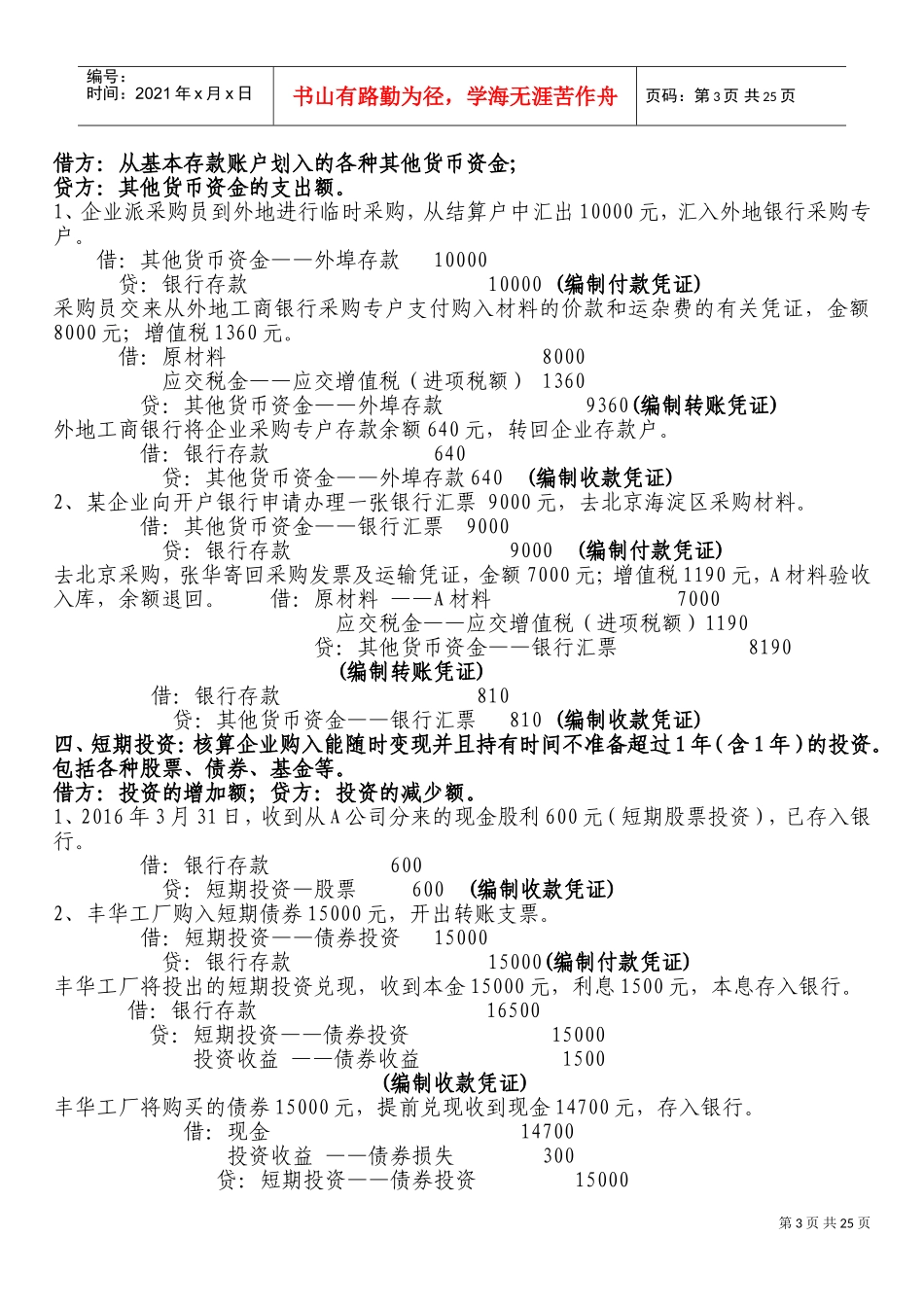 农村会计分录实例2015(DOC48页)_第3页