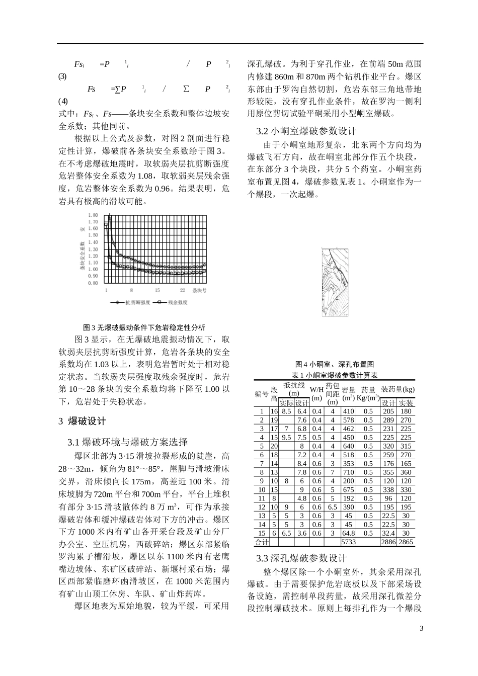 控制爆破清除顺层滑坡残留山体的工程实践_第3页