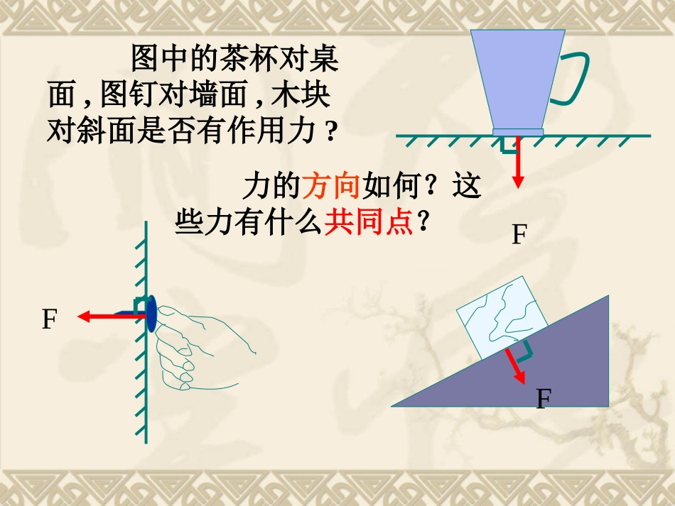 初中二年级物理下册第九章　压强第1节　压强第一课时课件_第2页