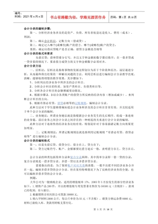 会计分录题 一定要看哦