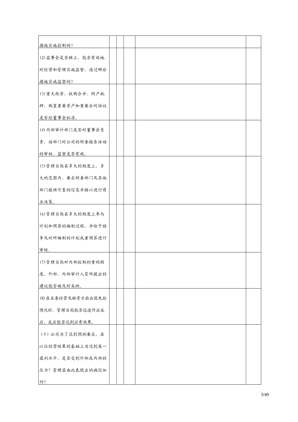 内部控制制度测试表_第3页