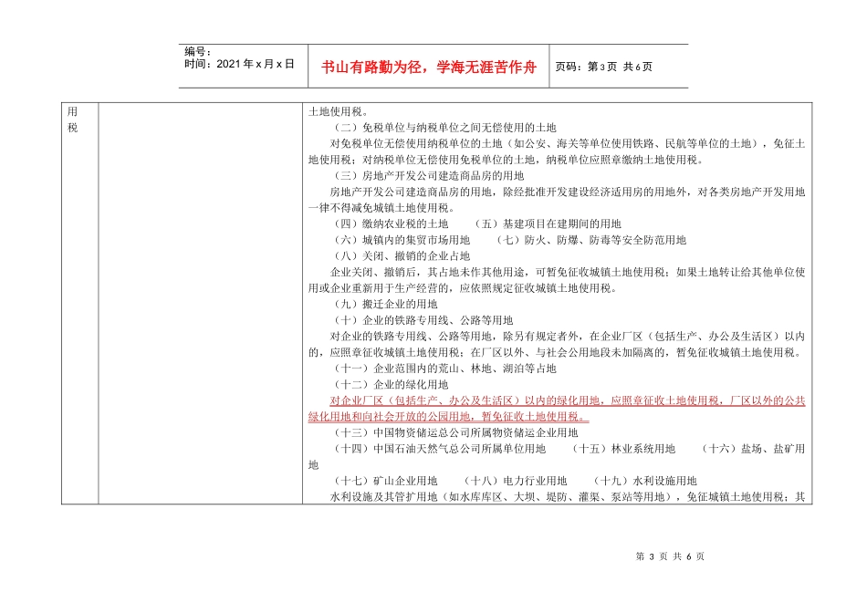 小税种税收优惠论述_第3页
