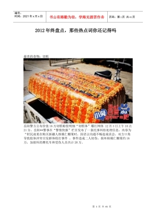 XXXX年终盘点,那些热点词汇你还记得吗