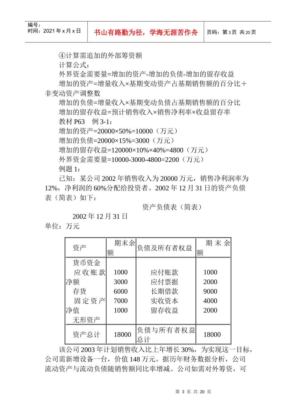 企业筹资的种类讲解_第3页