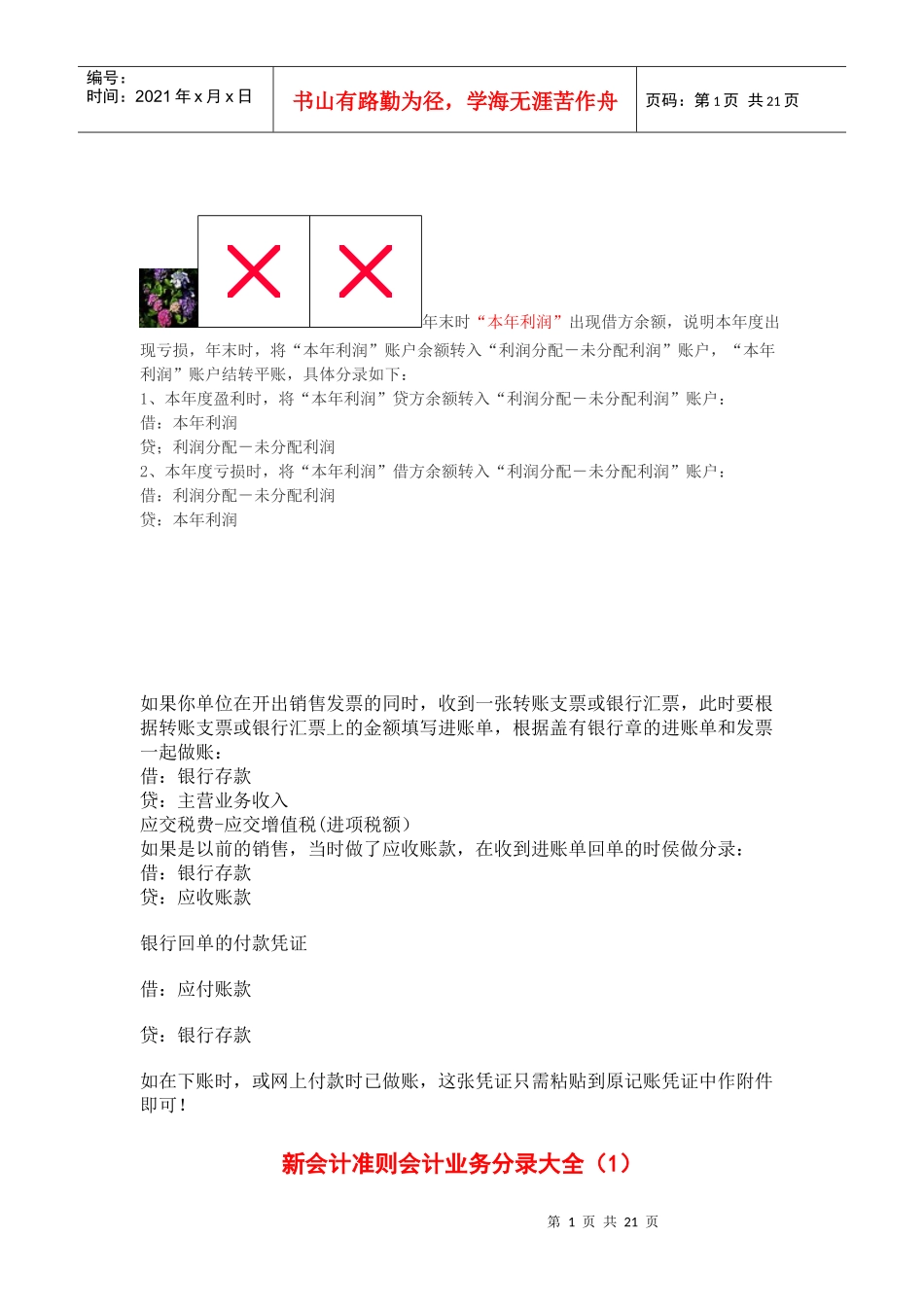 新财务会计及管理知识分析准则_第1页