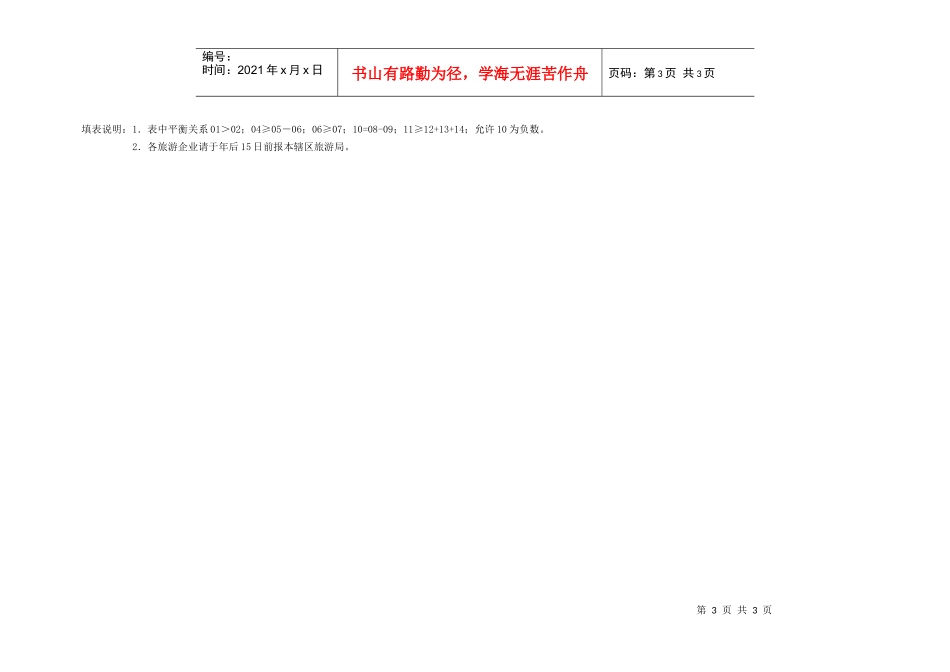 旅游企业主要财务指标基层年报表_第2页