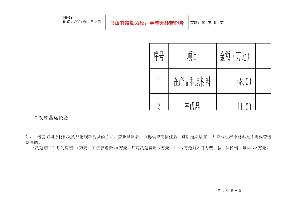 工厂投资分析报告1_第2页