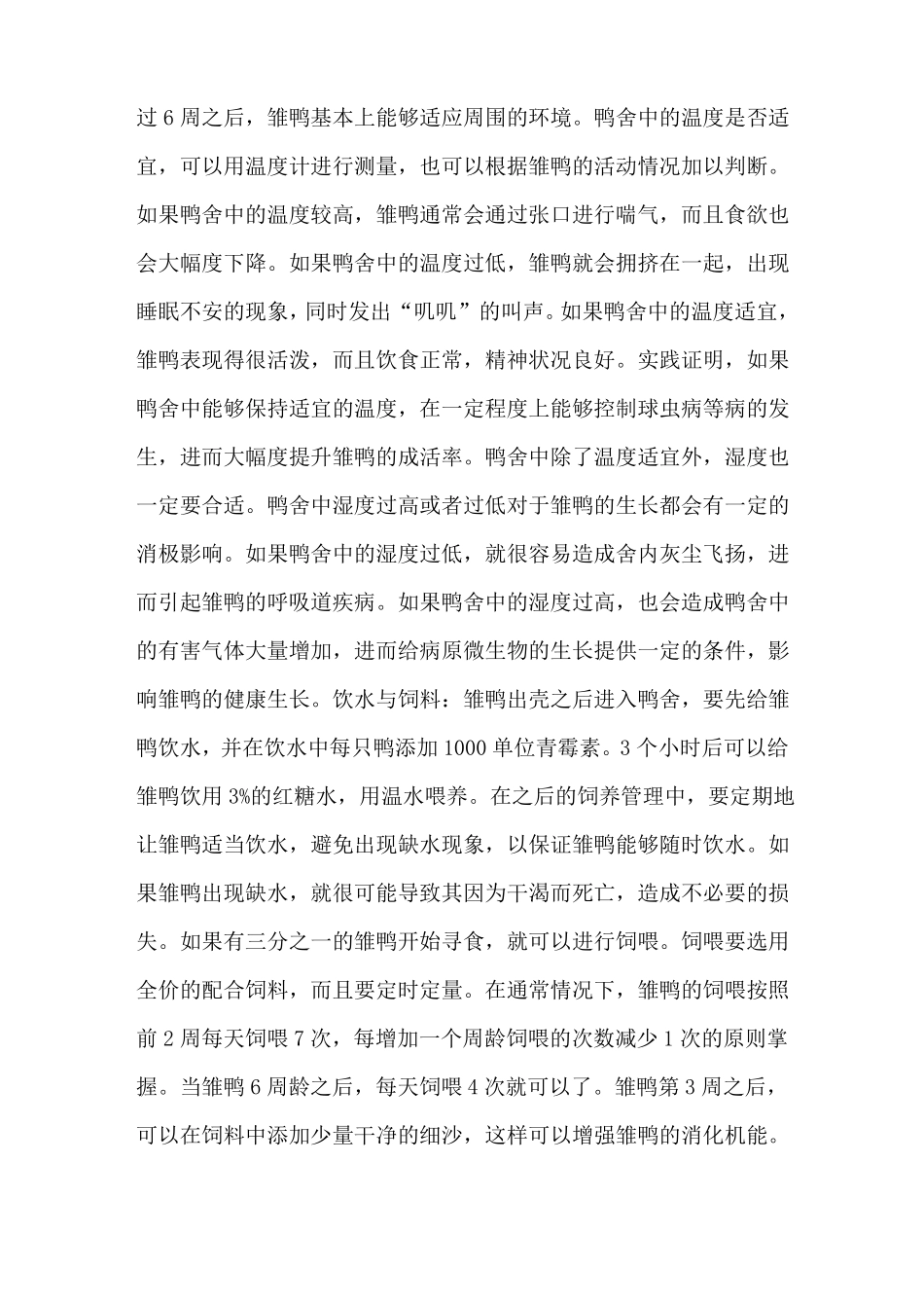 肉用鸭育雏阶段的饲养管理技术要点-养鸭技术_第2页