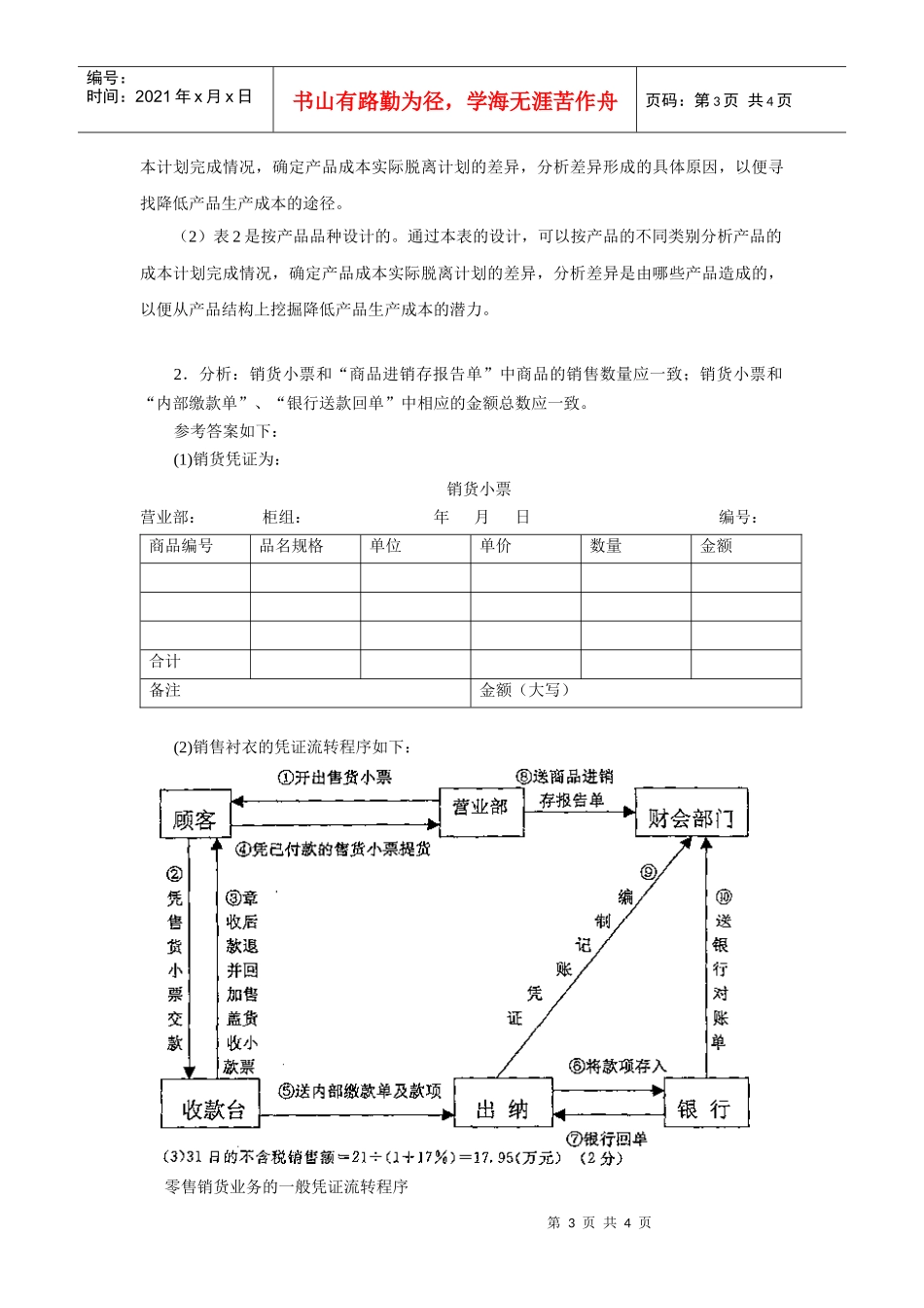 会计制度设计课程典型考题解析(4)_第3页