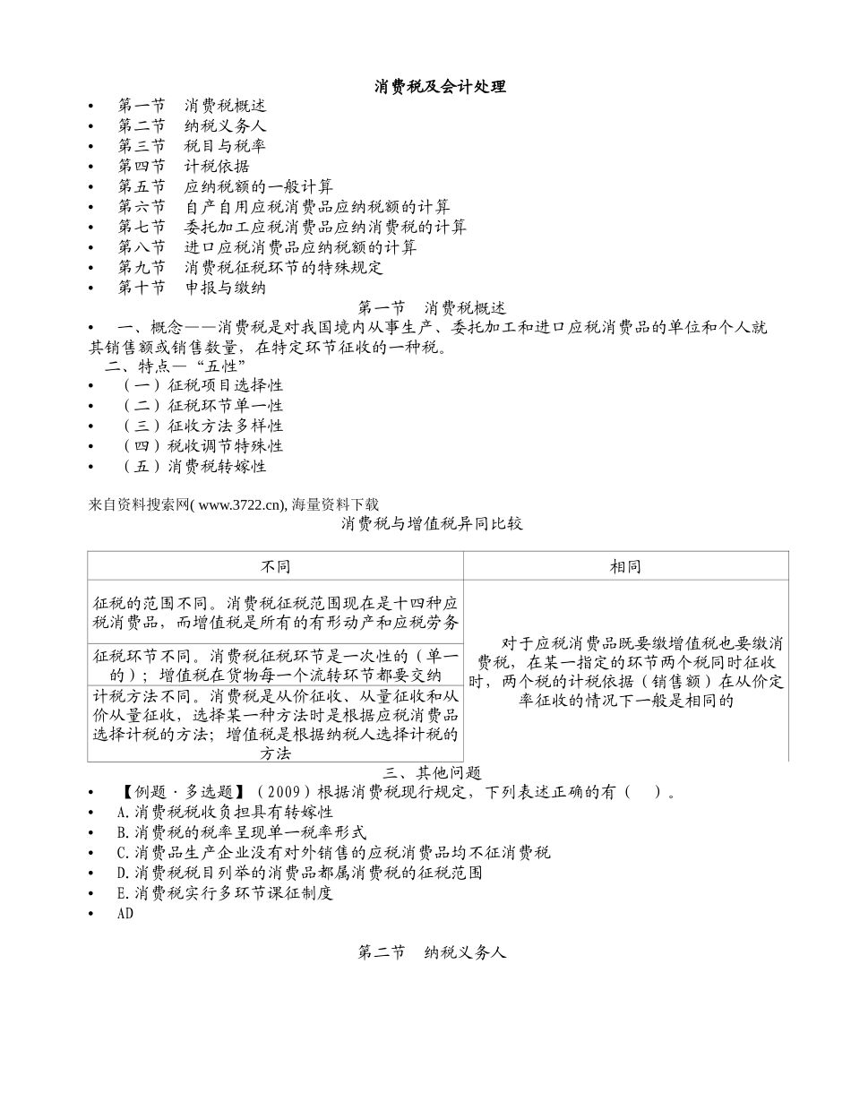 税务规划-消费税及会计处理_第1页