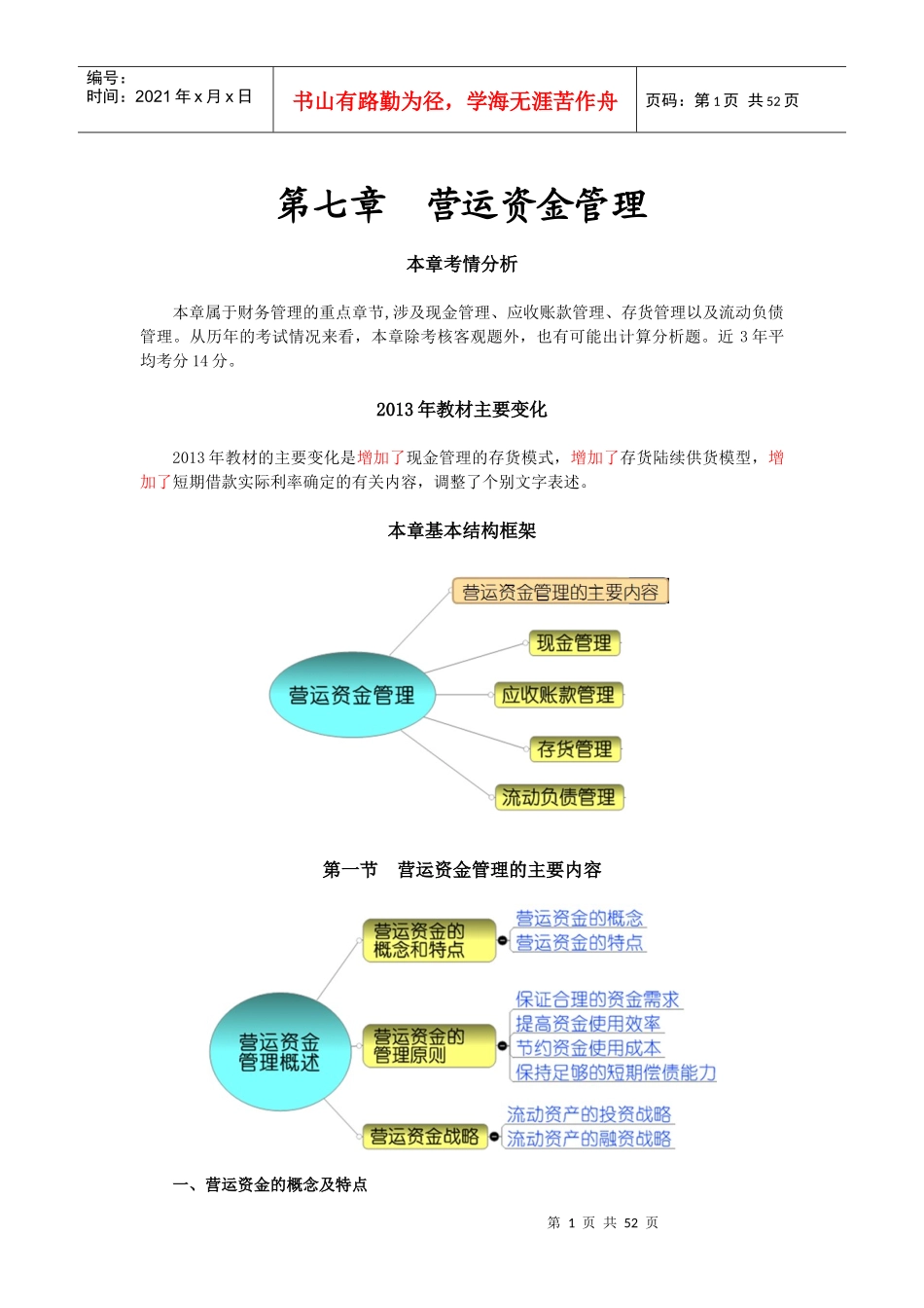 第七章营运资金管理(完整版)_第1页