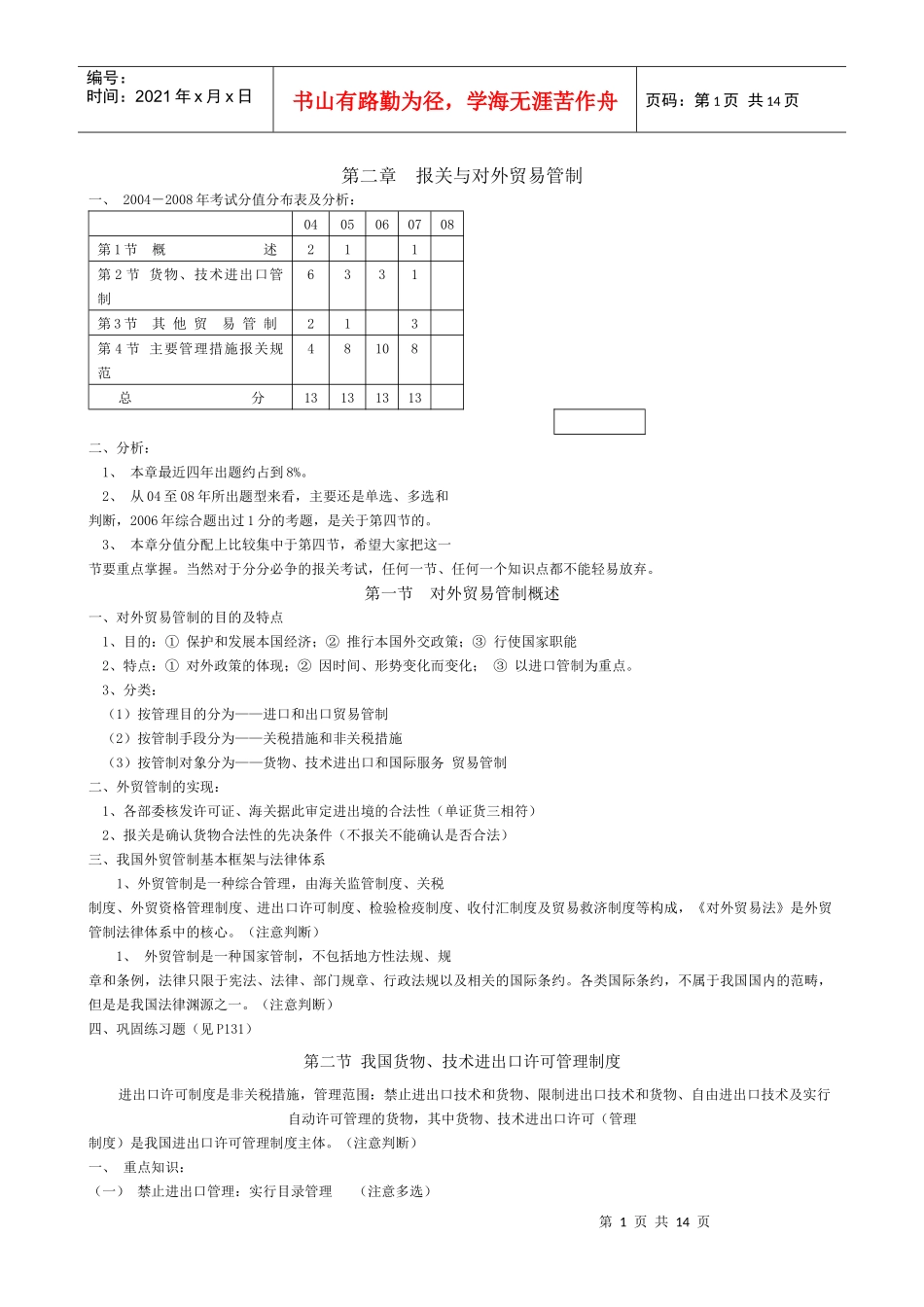 报关与对外贸易管制概述_第1页