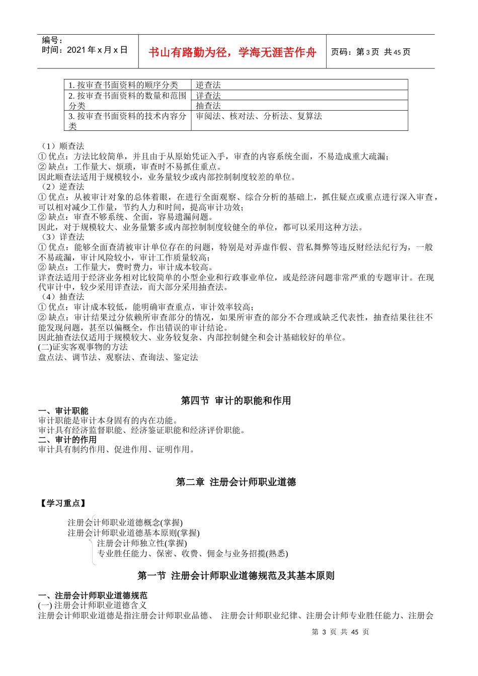 审计学常考知识汇总_第3页