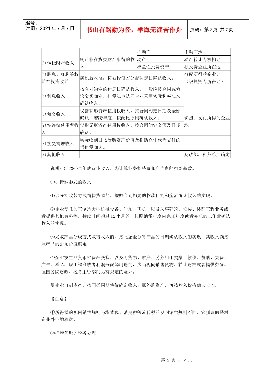 某年注册会计师《税法》要点：应纳税所得额_第2页