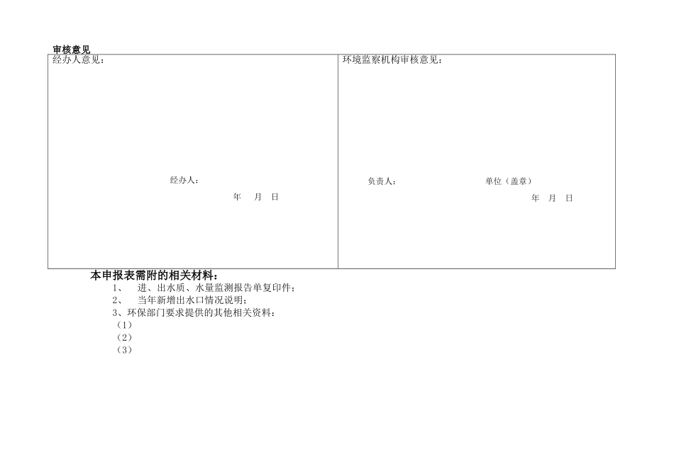 污水处理厂(场)排放污染物申报登记统计表(试行)_第3页