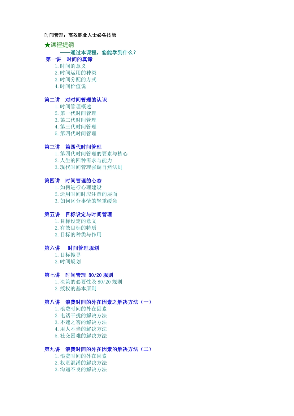 时间管理高效职业人士必备技能_第1页