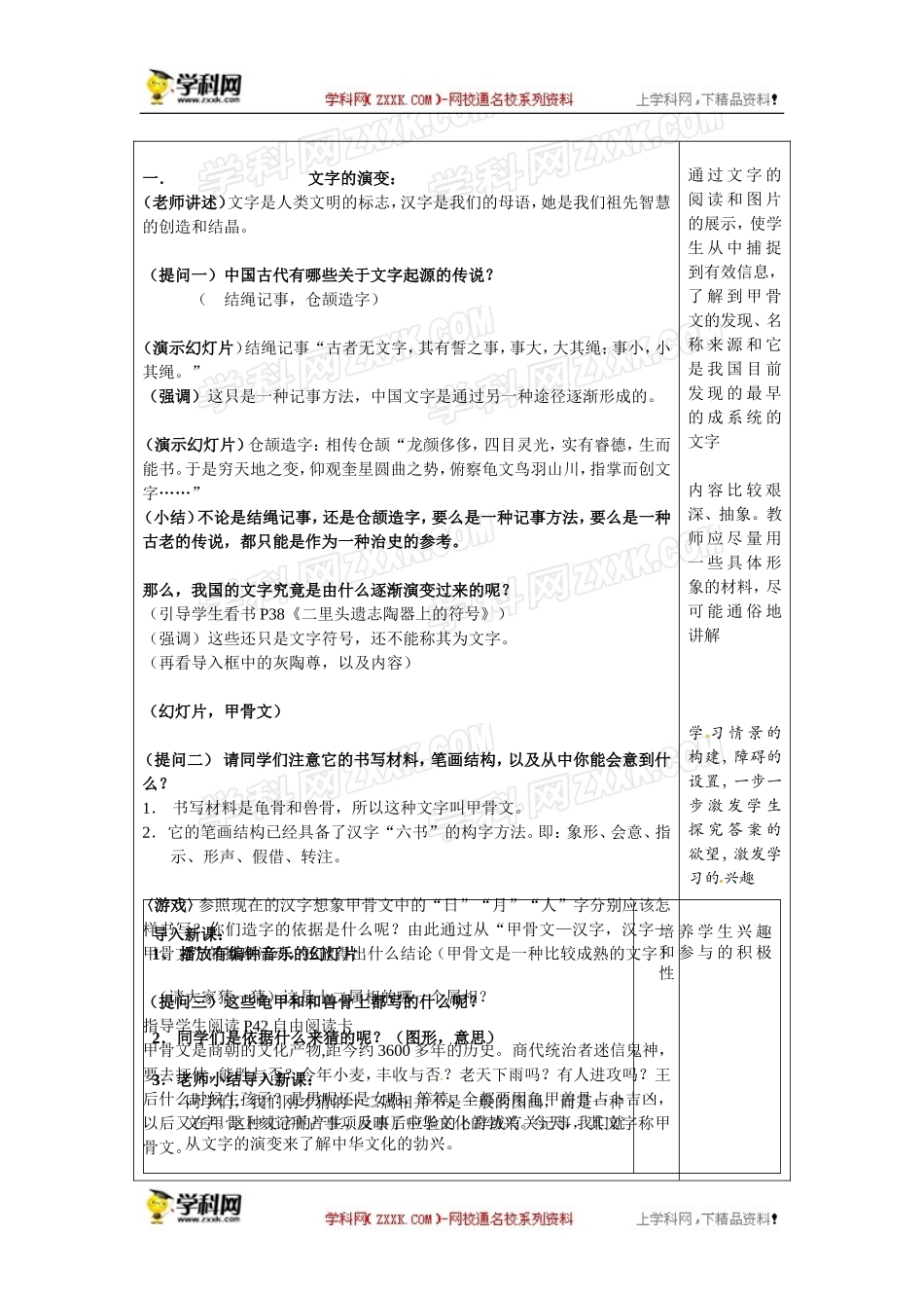 人教版七年级上册历史教案第8课中华文化的勃兴(一)教案1_第2页