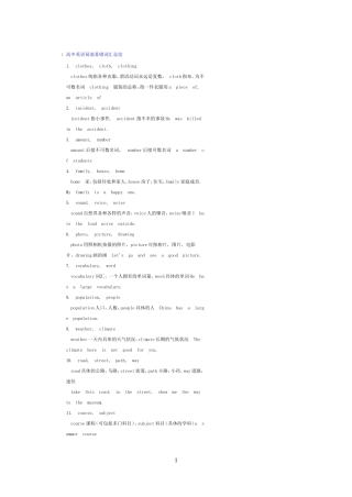 高中英语易混易错词汇总结