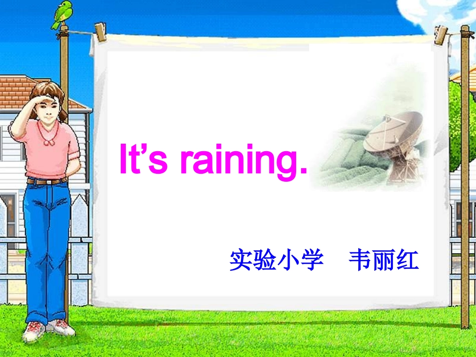 五年级英语It’sraining课件_第1页