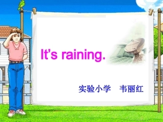 五年级英语It’sraining课件