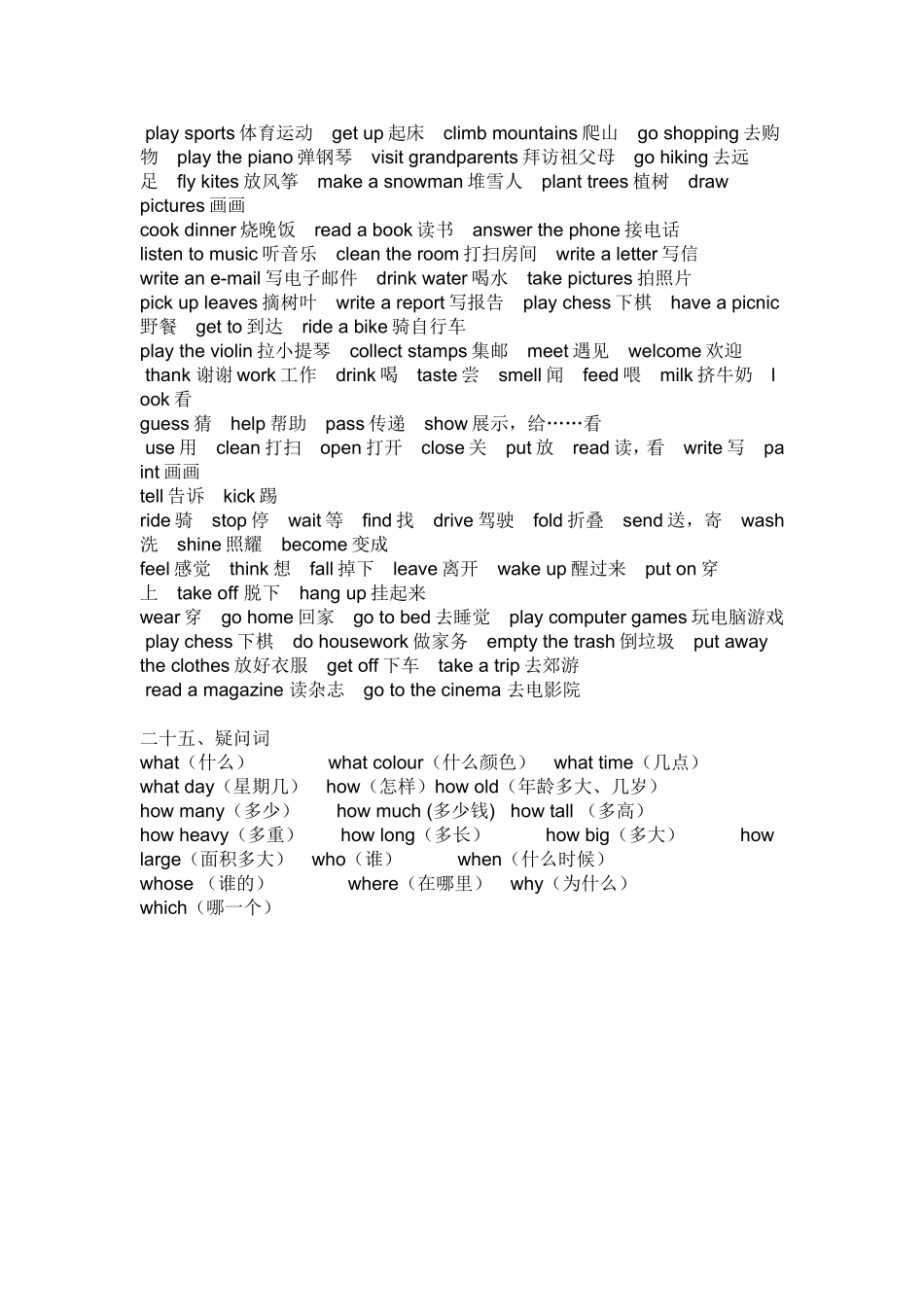 小学英语单词分类表4_第2页