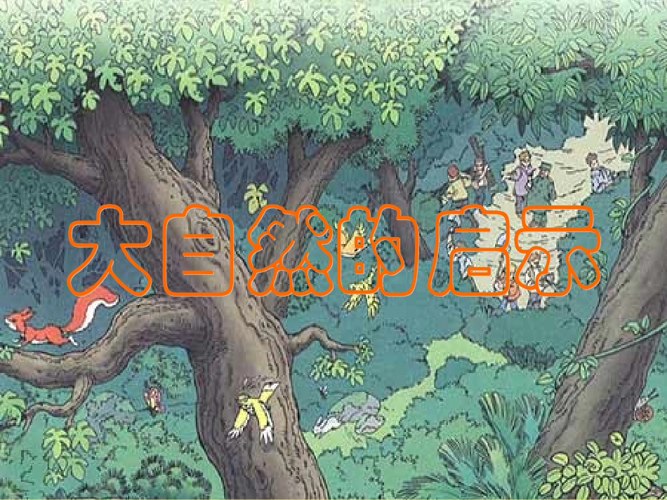 四年级语文第十二课大自然的启示课件_第1页