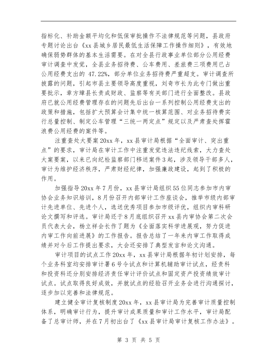 2024年审计局工作总结范文_第3页