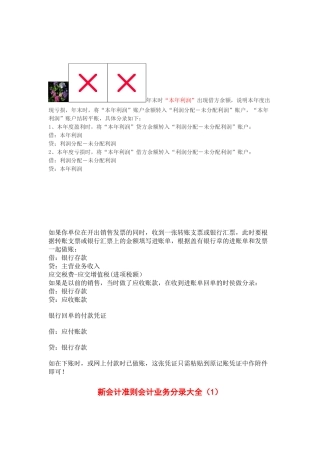 新会计准则分录大全(1)