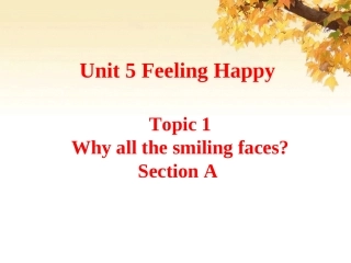 八年级仁爱英语下unit5_topic1_sectiona课件