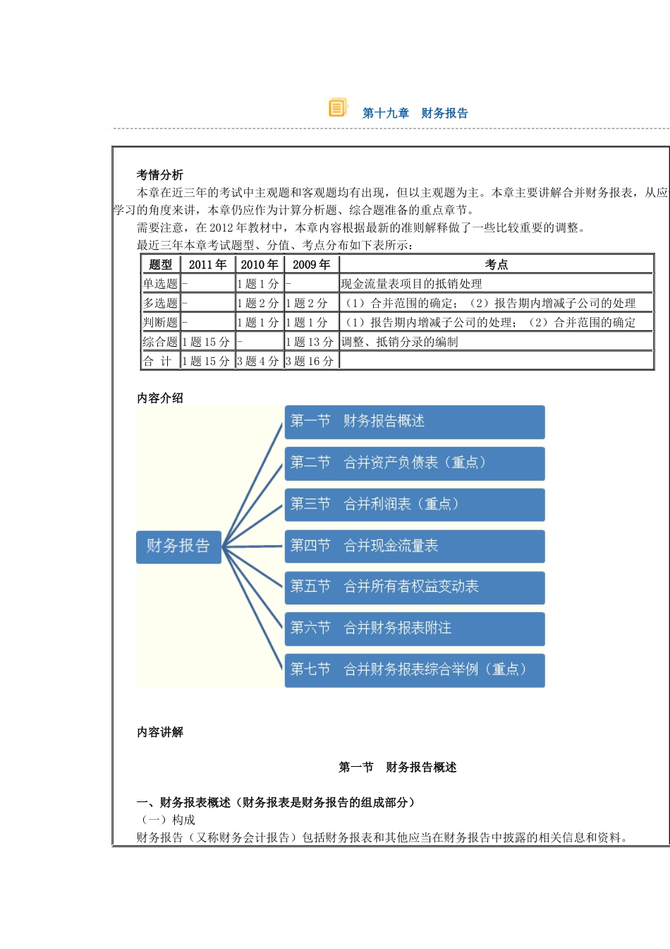 财务报告考情分析_第1页