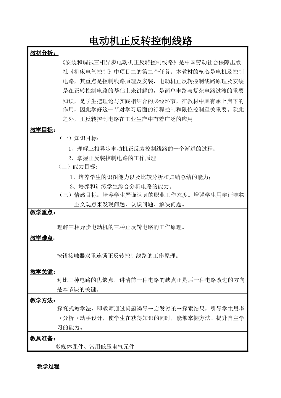 三相异步电动机正反转控制线路_第1页