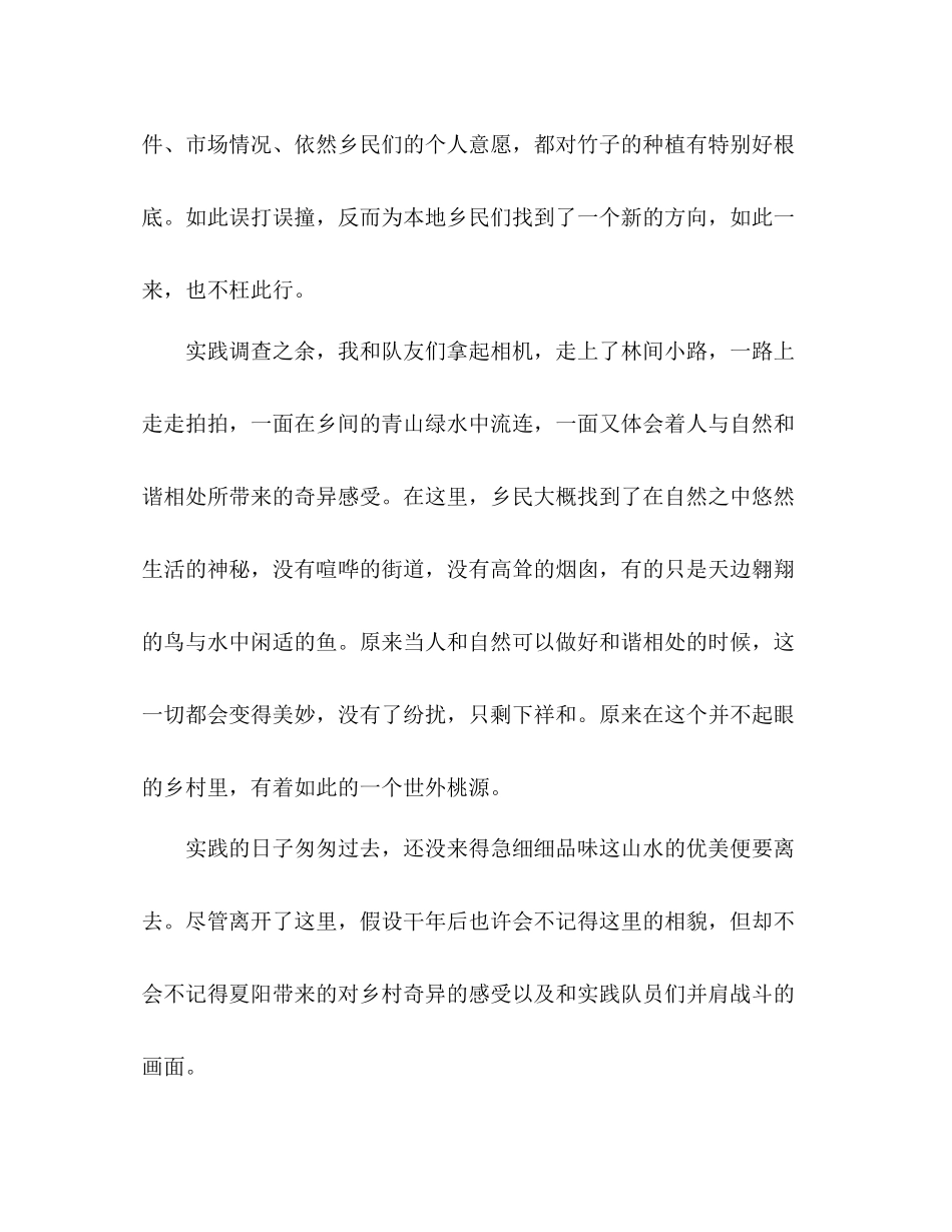 暑期社会实践团三下乡工作参考总结（通用）_第3页