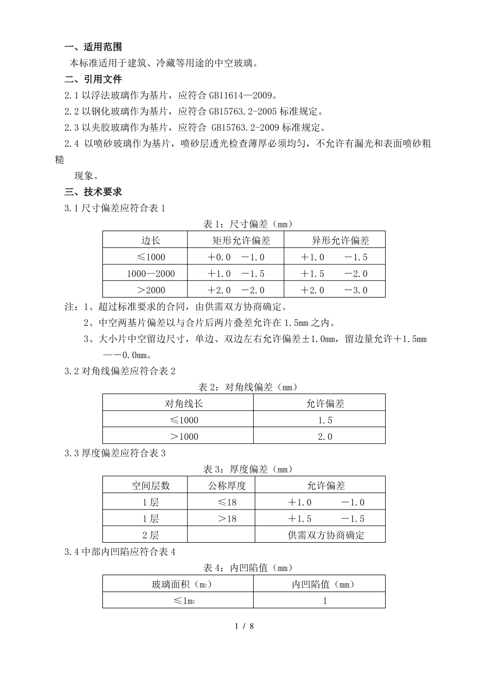 中空玻璃检验试验标准_第1页