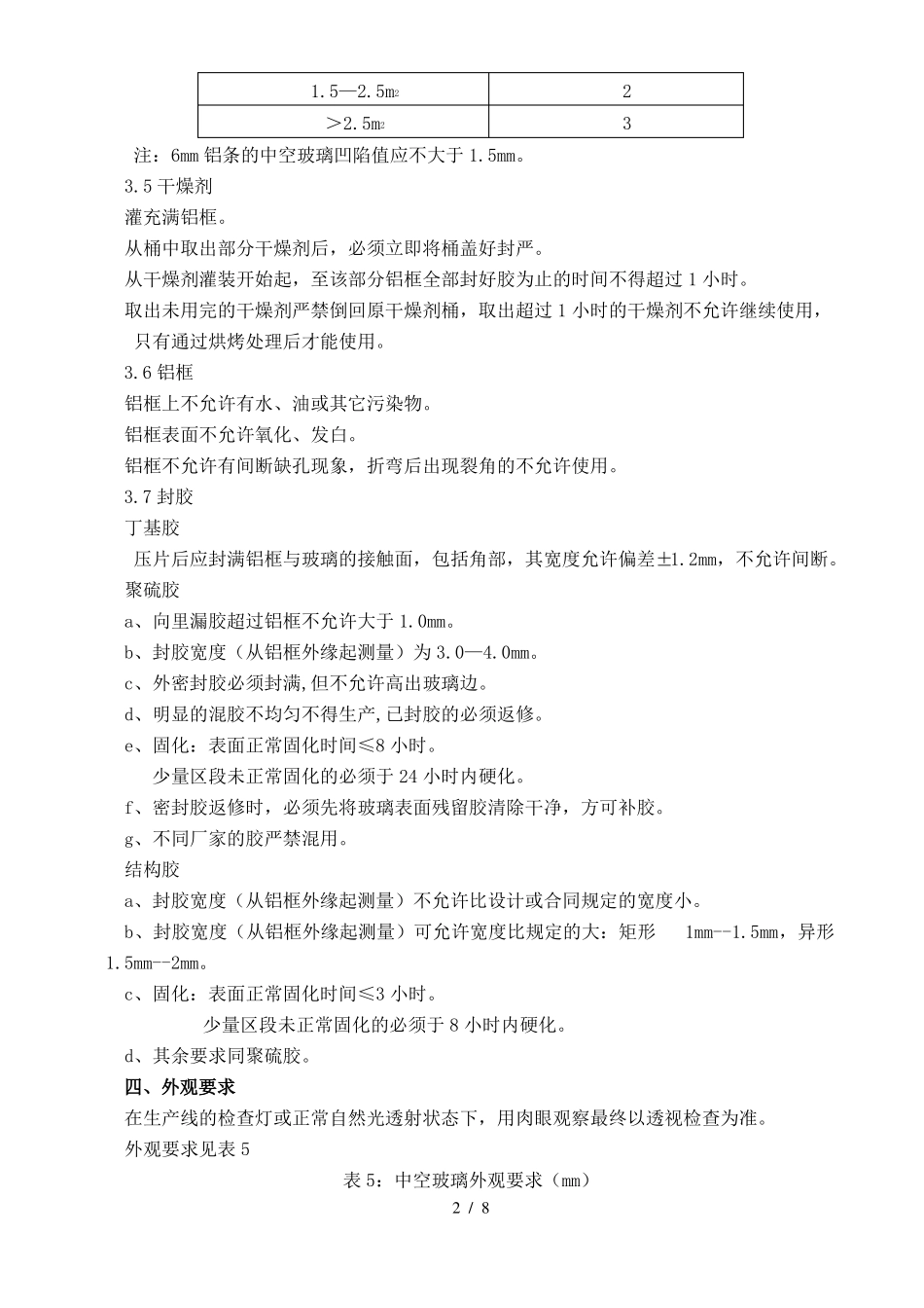 中空玻璃检验试验标准_第2页