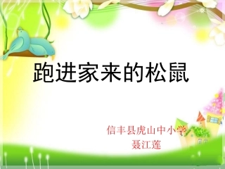 《跑进家来的松鼠》公开课PPT[1]