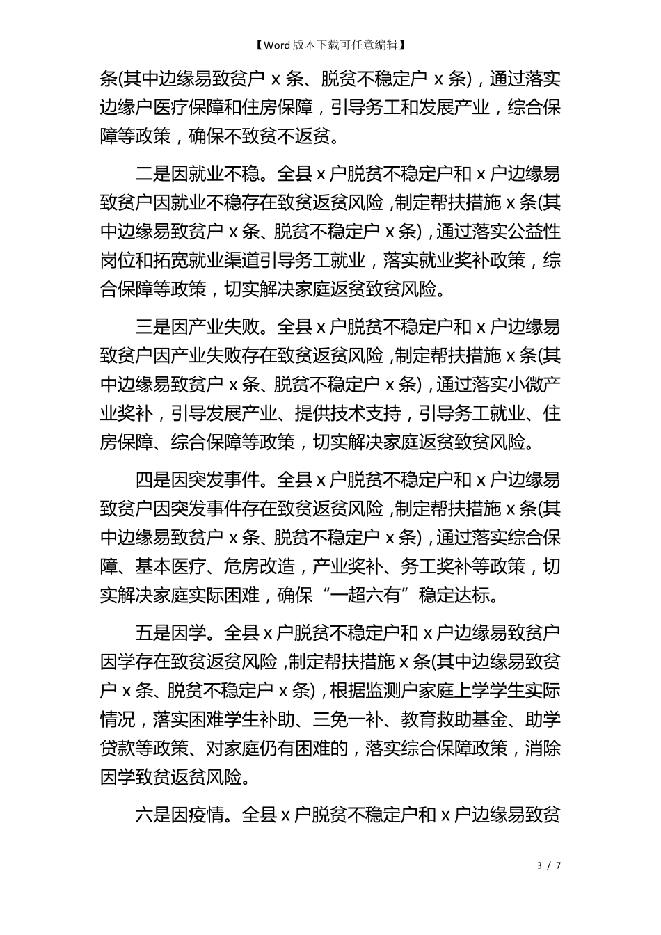 防止返贫监测工作开展情况总结范文_第3页