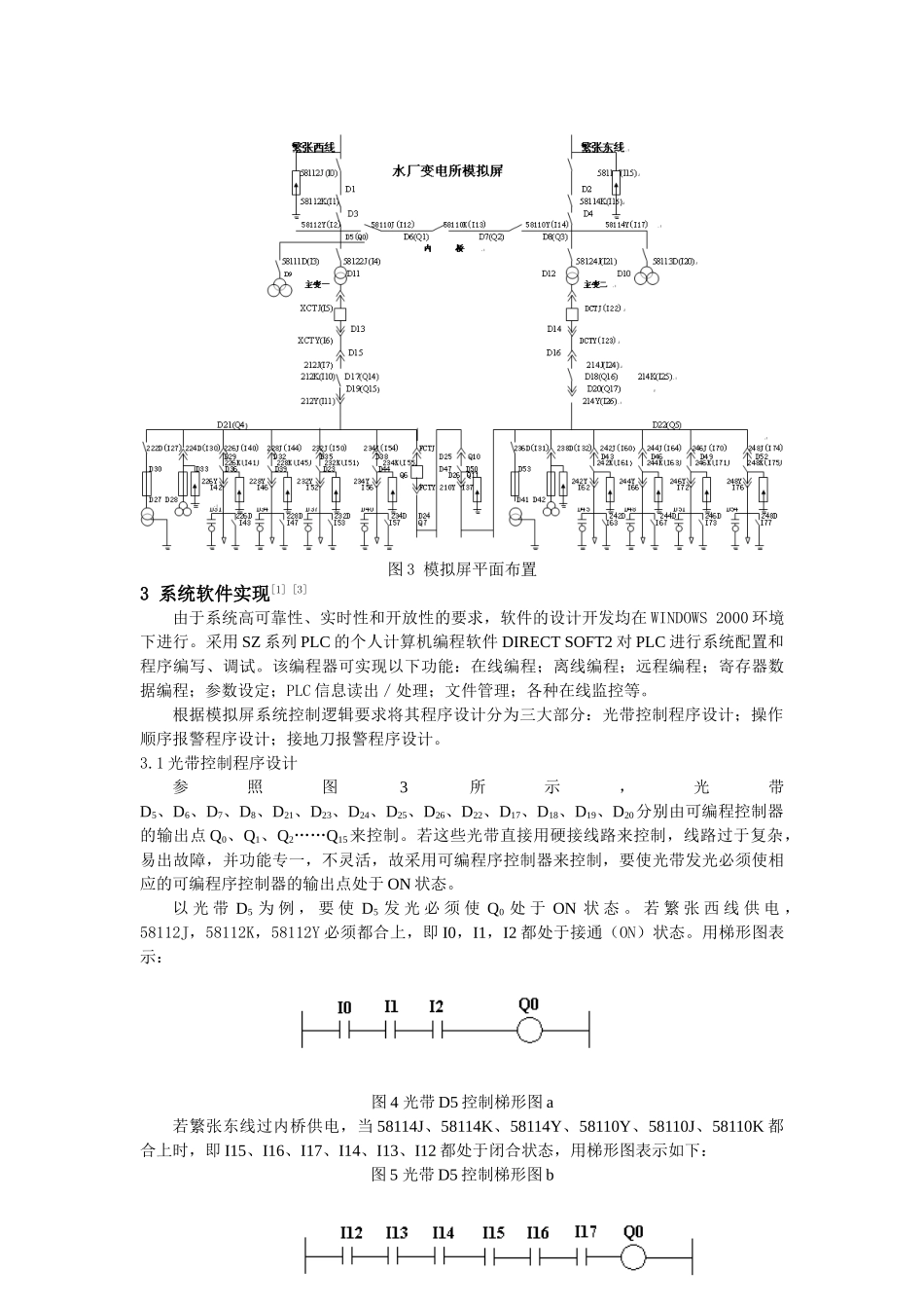 水厂高压控制室模拟屏控制系统的设计_第3页