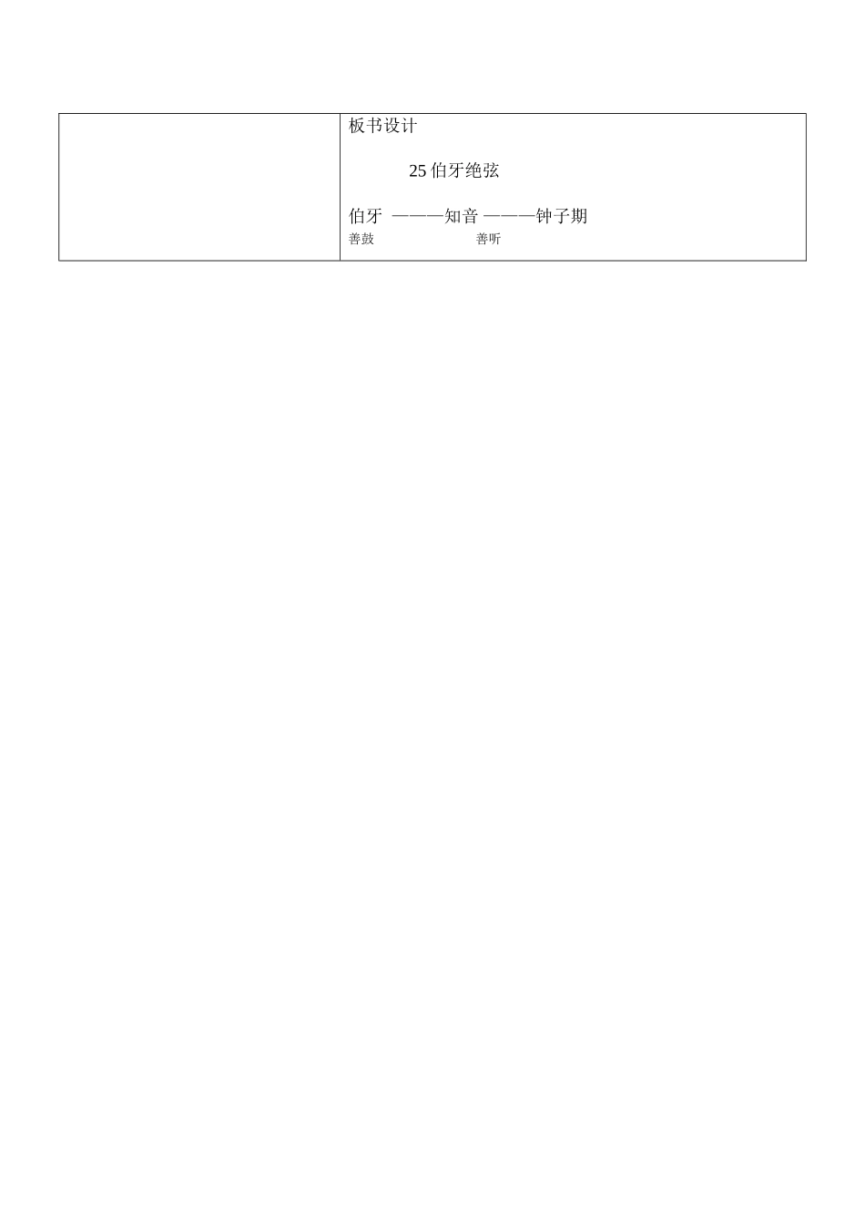 《伯牙绝弦》教学设计_第3页