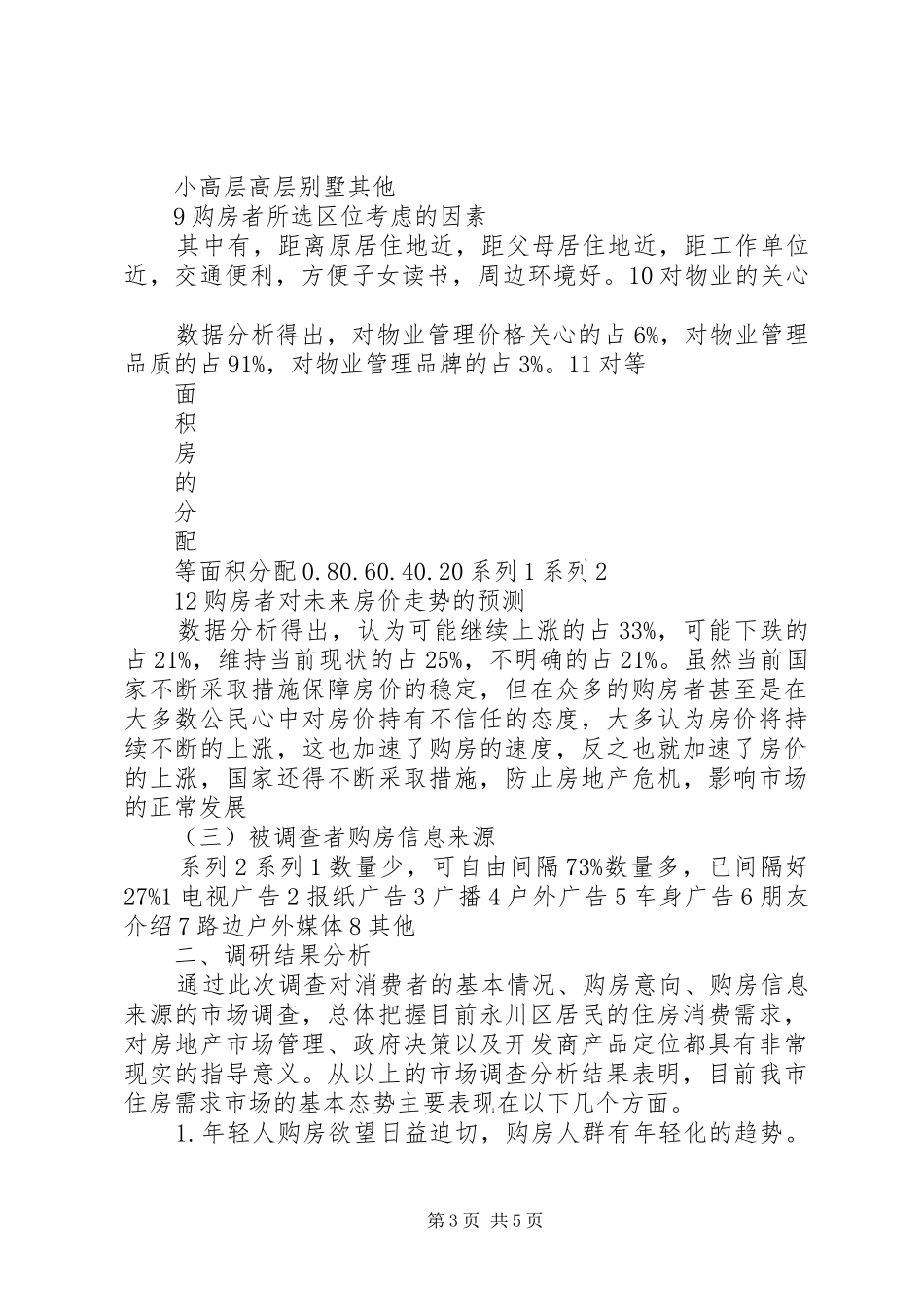 房地产市场问卷调研分析报告_第3页