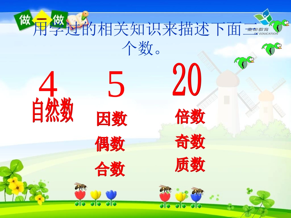 五下《因数与倍数》整理复习_第2页