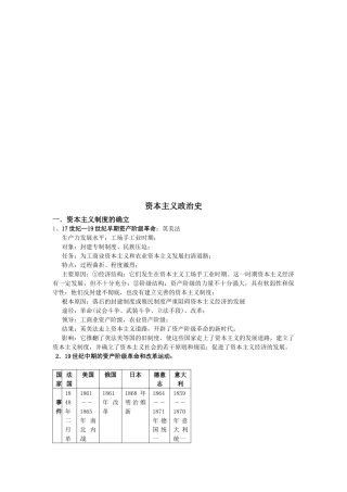 试议资本主义政治史