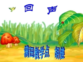 人教版小学语文二年级上册《回声》PPT课件