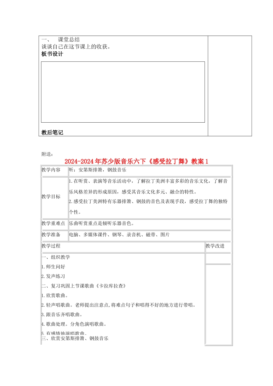 2024-2024年苏少版音乐六下《小白菜》教案_第2页