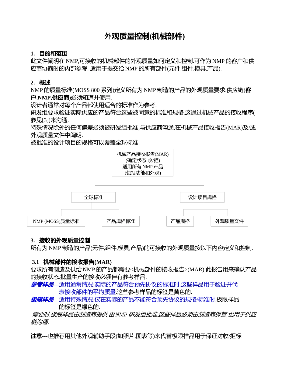 外观质量控制(机械部件)_第1页