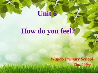 六年级英语上册Unit_6Howdoyoufeel朱莉婷