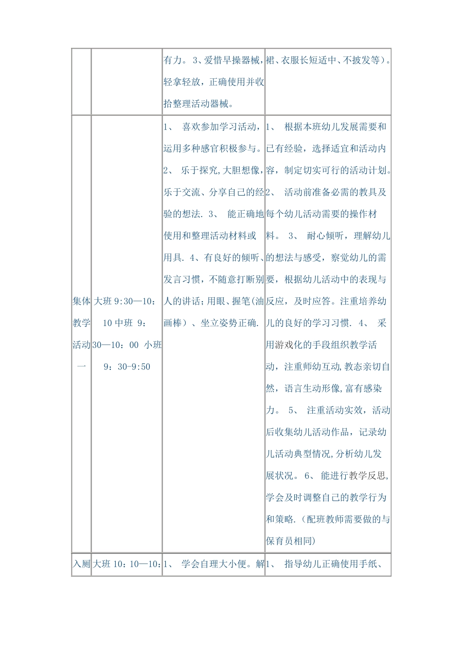 幼儿园一日生活流程_第3页