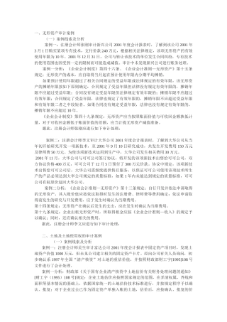 无形资产审计案例