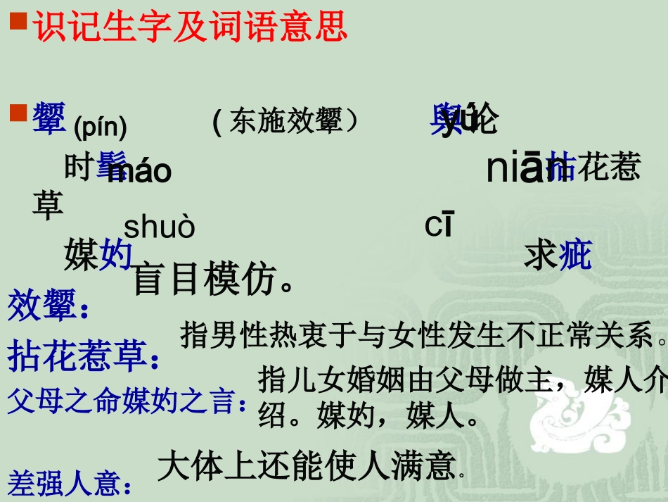 东施效颦话语词_第3页