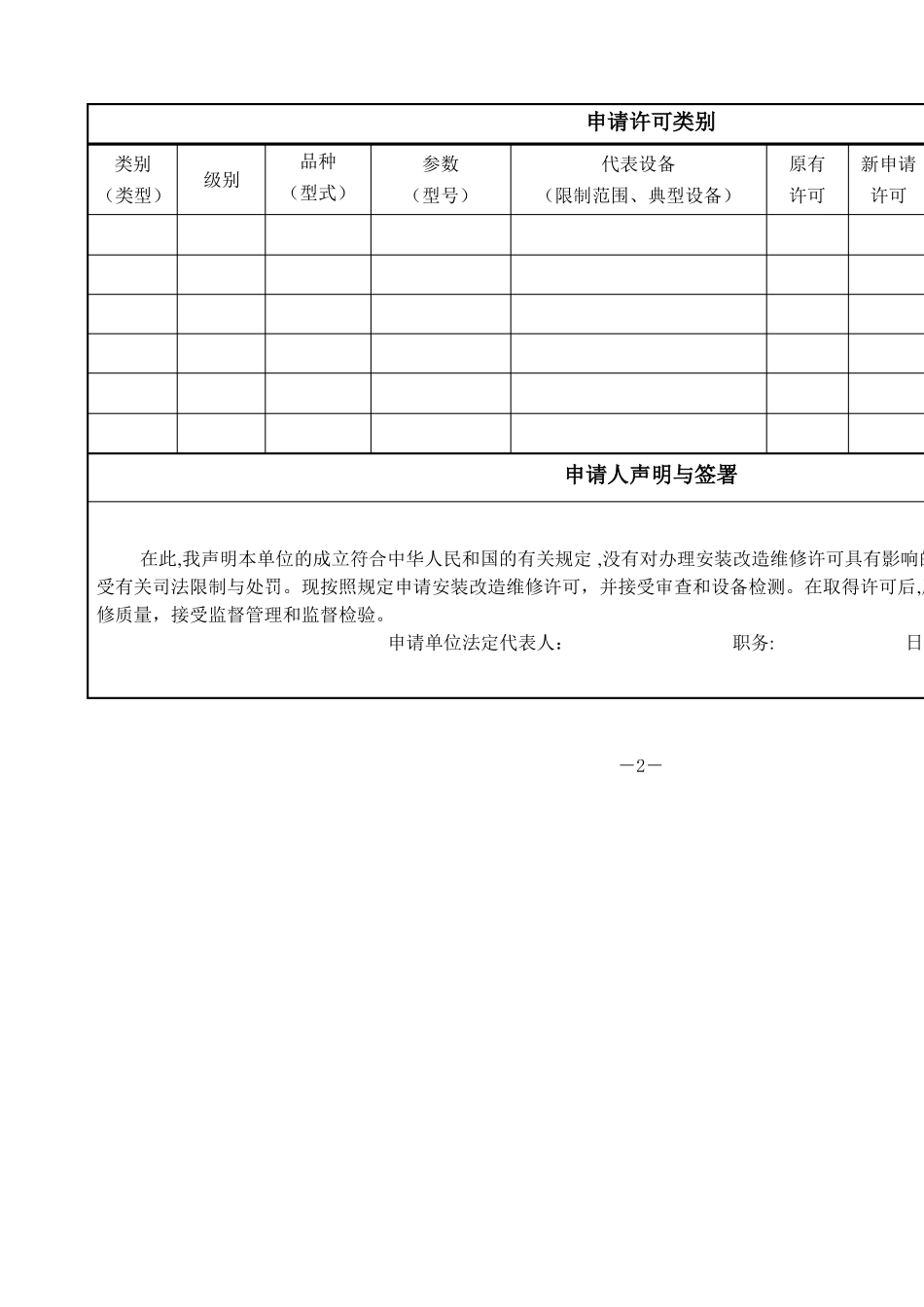 特种设备安装改造维修许可申请书_第3页